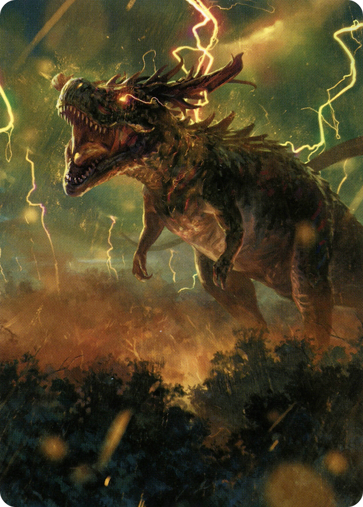 Thrasta, Tempest's Roar Art Card (42) [Modern Horizons 2 Art Series] | Exor Games New Glasgow