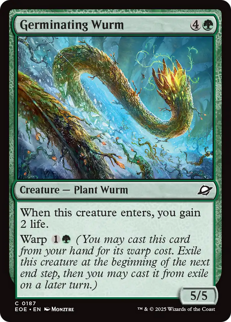 Germinating Wurm [Edge of Eternities] | Exor Games New Glasgow