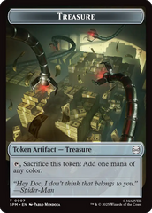 Spider // Treasure Double-Sided Token [Marvel's Spider-Man Tokens] | Exor Games New Glasgow