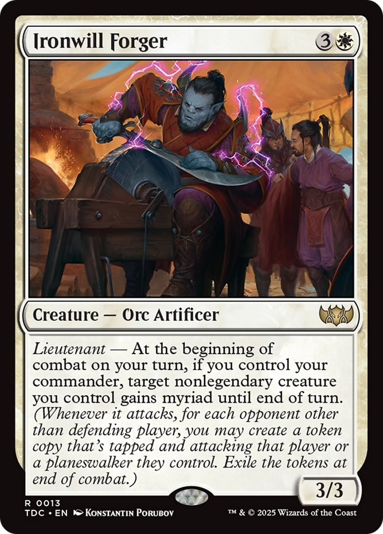 Ironwill Forger [Tarkir: Dragonstorm Commander] | Exor Games New Glasgow