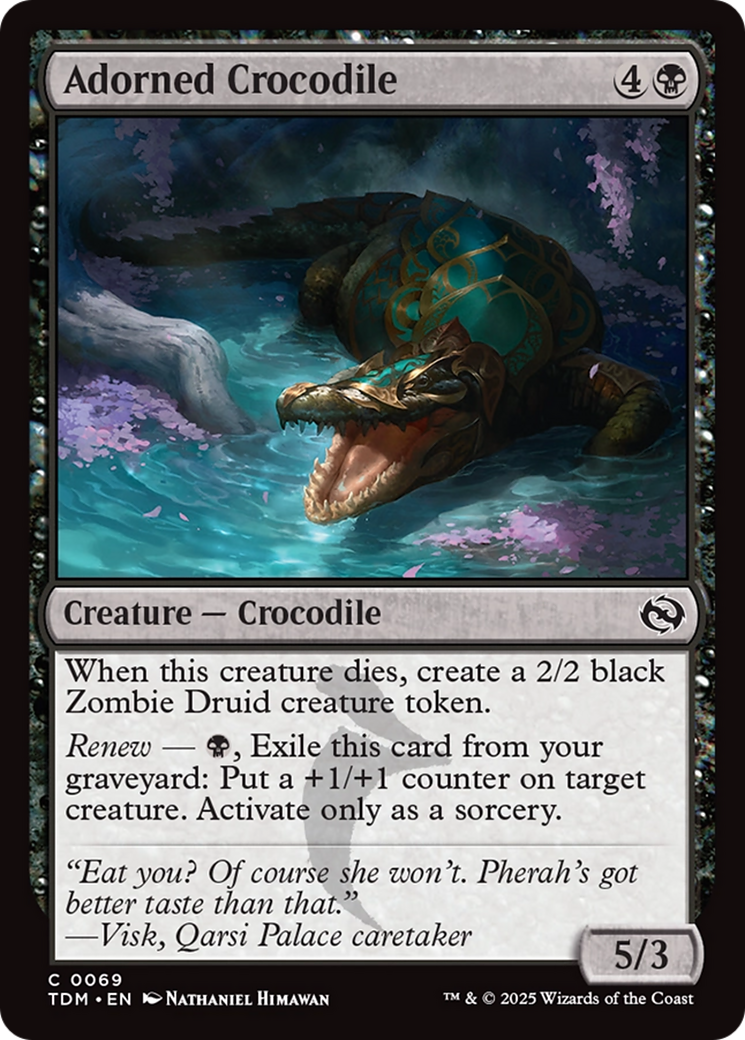 Adorned Crocodile [Tarkir: Dragonstorm] | Exor Games New Glasgow