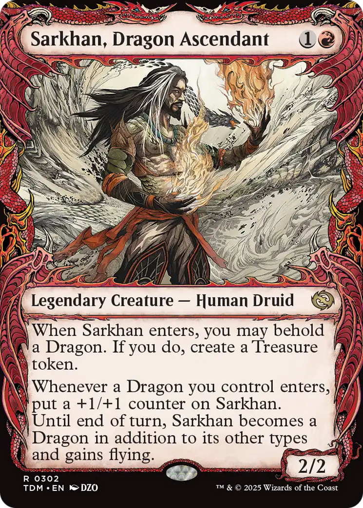 Sarkhan, Dragon Ascendant (0302) (Showcase) [Tarkir: Dragonstorm] | Exor Games New Glasgow