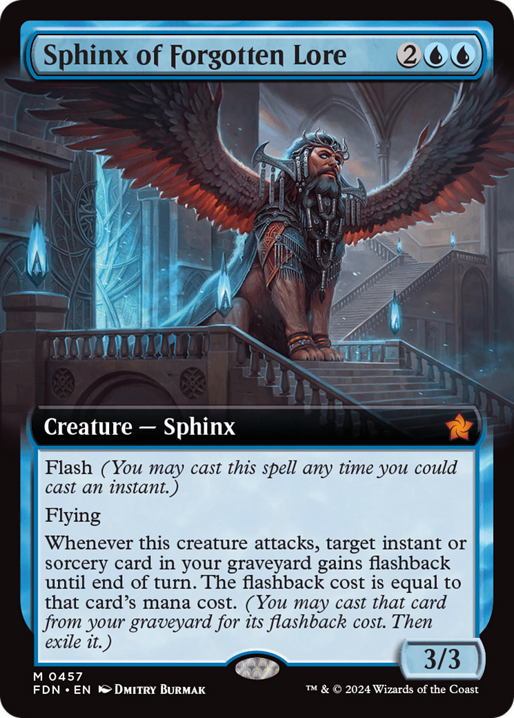 Sphinx of Forgotten Lore (Extended Art) [Foundations] | Exor Games New Glasgow