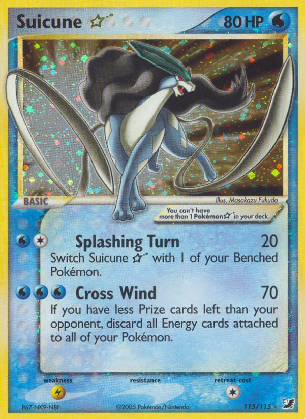 Suicune Star (115/115) [EX: Unseen Forces] | Exor Games New Glasgow