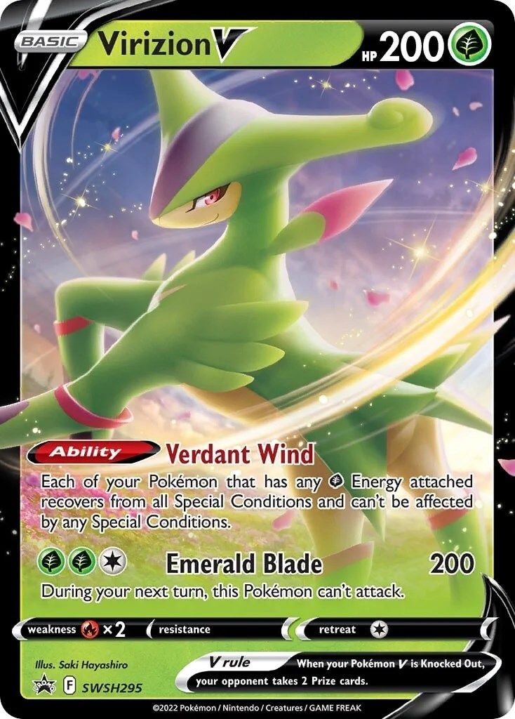 Virizion V (SWSH295) [Sword & Shield: Black Star Promos] | Exor Games New Glasgow