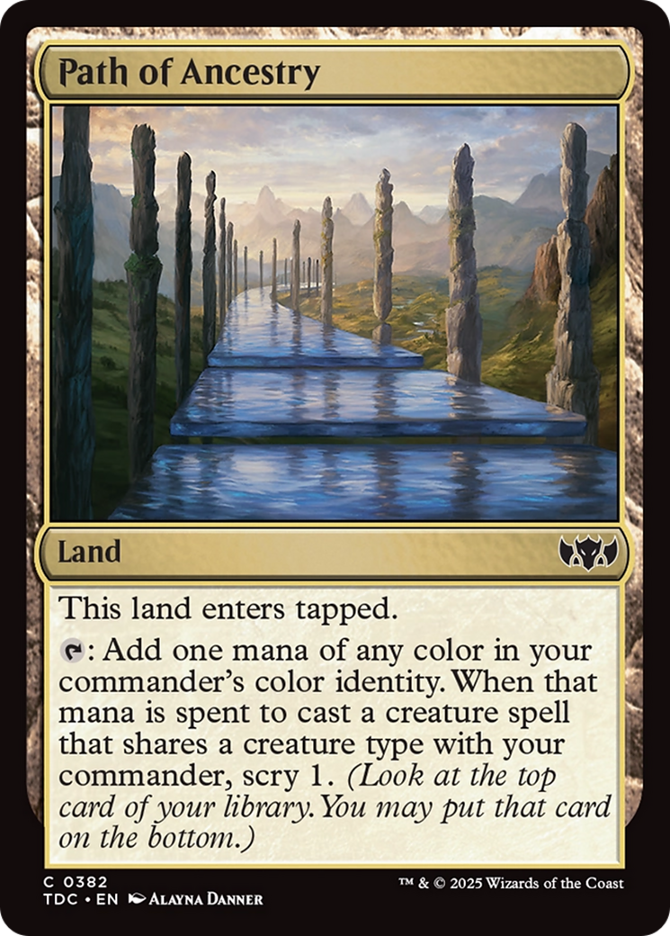 Path of Ancestry [Tarkir: Dragonstorm Commander] | Exor Games New Glasgow