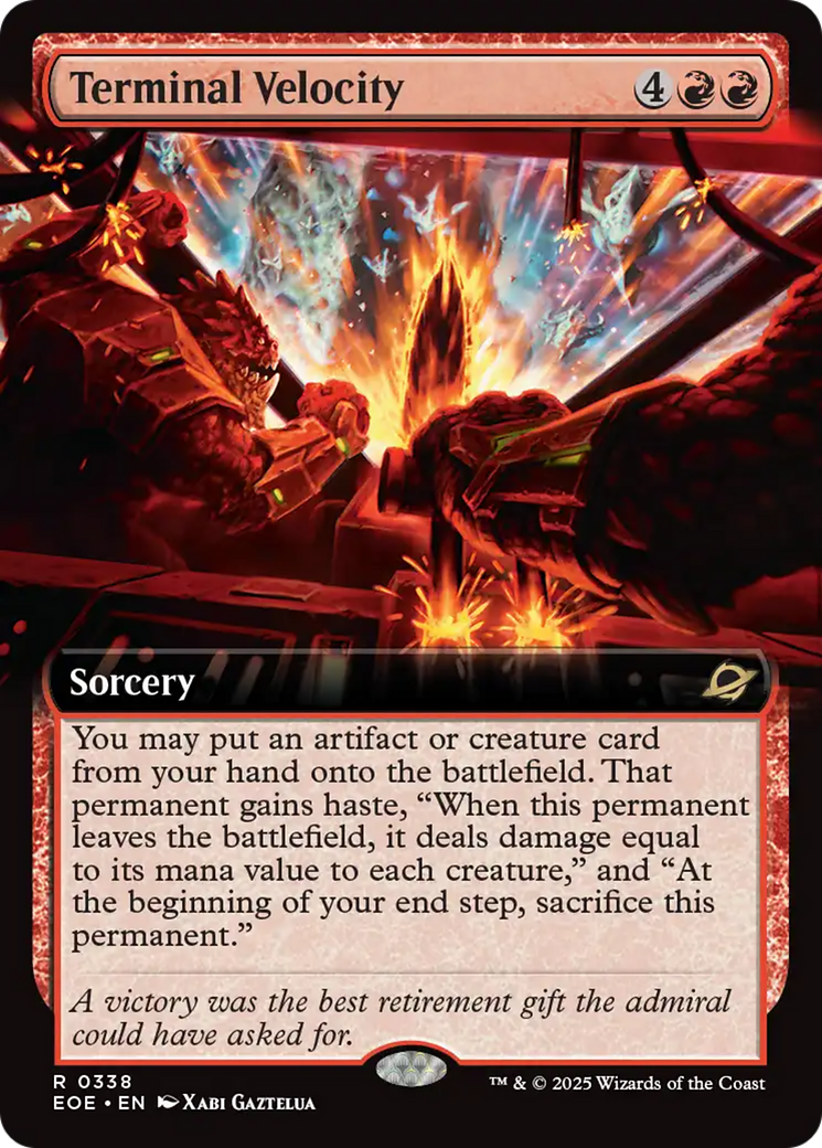 Terminal Velocity (Extended Art) [Edge of Eternities] | Exor Games New Glasgow