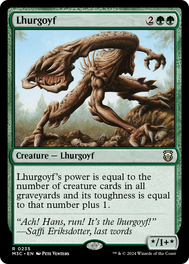 Lhurgoyf (Ripple Foil) [Modern Horizons 3 Commander] | Exor Games New Glasgow