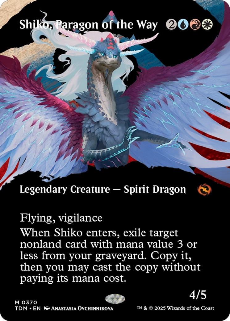 Shiko, Paragon of the Way (Borderless) [Tarkir: Dragonstorm] | Exor Games New Glasgow