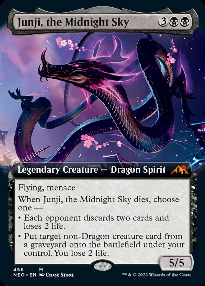 Junji, the Midnight Sky (Extended Art) [Kamigawa: Neon Dynasty] | Exor Games New Glasgow