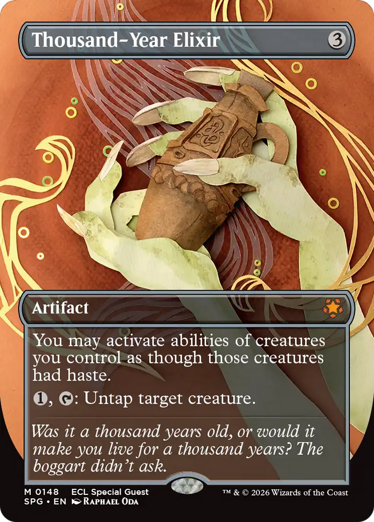 Thousand-Year Elixir (Borderless) [Lorwyn Eclipsed Special Guests] | Exor Games New Glasgow