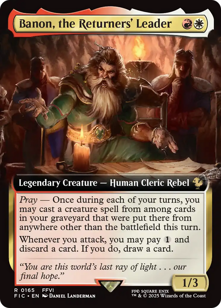 Banon, the Returners' Leader (Extended Art) [FINAL FANTASY Commander] | Exor Games New Glasgow