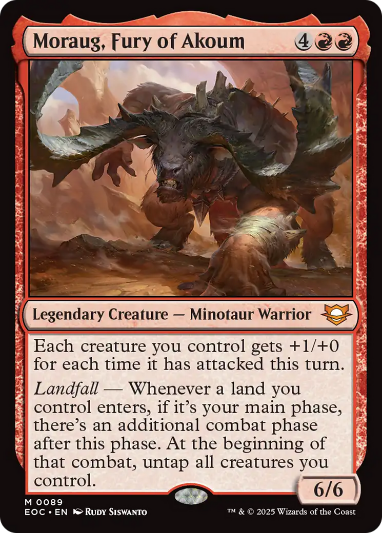Moraug, Fury of Akoum [Edge of Eternities Commander] | Exor Games New Glasgow