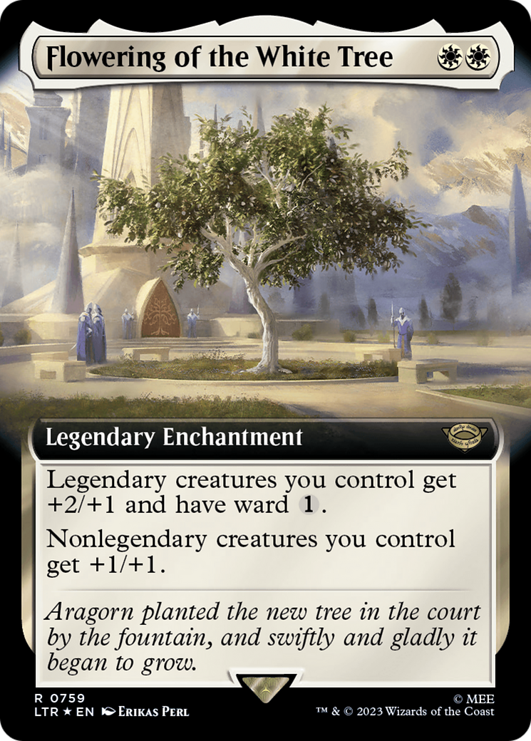 Flowering of the White Tree (Extended Art) (Surge Foil) [The Lord of the Rings: Tales of Middle-Earth] | Exor Games New Glasgow