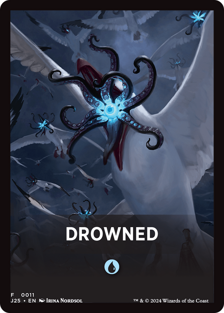 Drowned Theme Card [Foundations Jumpstart Front Cards] | Exor Games New Glasgow