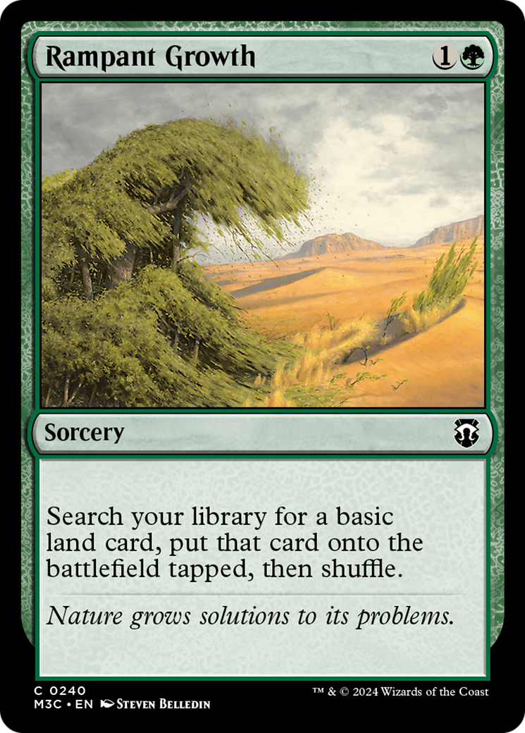 Rampant Growth (Ripple Foil) [Modern Horizons 3 Commander] | Exor Games New Glasgow