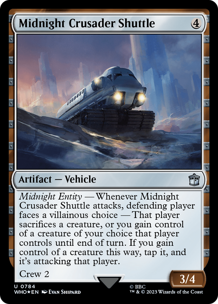 Midnight Crusader Shuttle (Surge Foil) [Doctor Who] | Exor Games New Glasgow