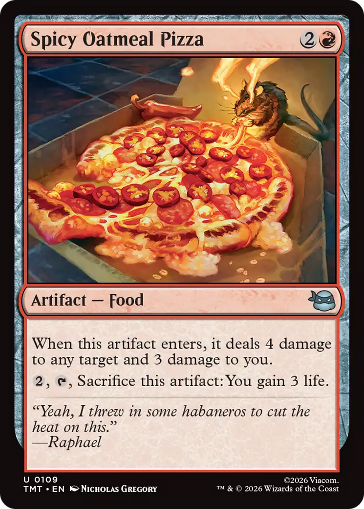 Spicy Oatmeal Pizza [Teenage Mutant Ninja Turtles] | Exor Games New Glasgow