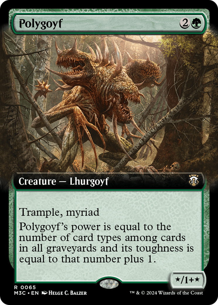 Polygoyf (Extended Art) [Modern Horizons 3 Commander] | Exor Games New Glasgow