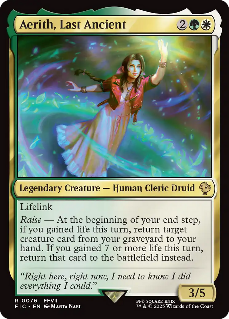 Aerith, Last Ancient [FINAL FANTASY Commander] | Exor Games New Glasgow