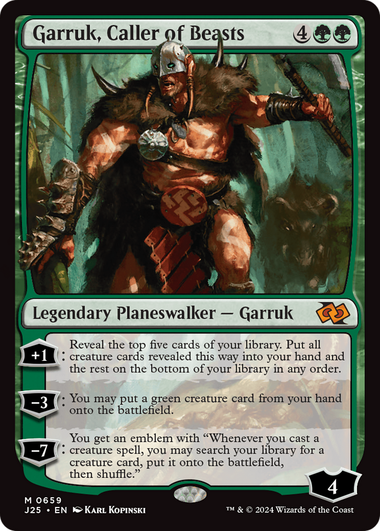 Garruk, Caller of Beasts [Foundations Jumpstart] | Exor Games New Glasgow