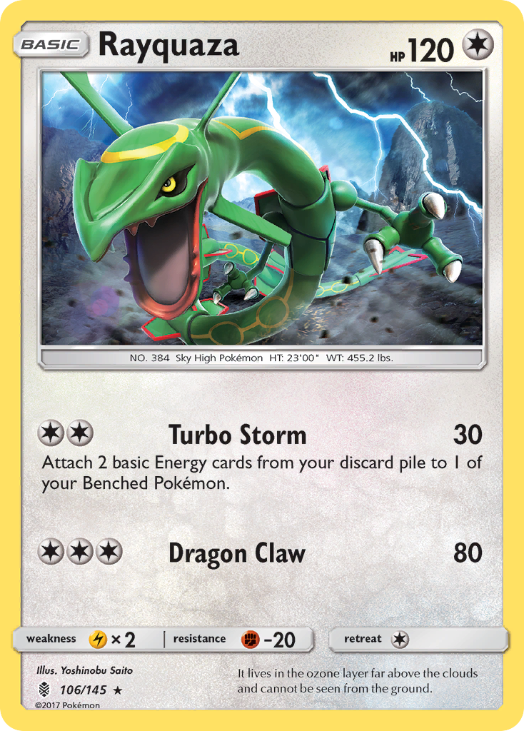 Rayquaza (106/145) [Sun & Moon: Guardians Rising] | Exor Games New Glasgow