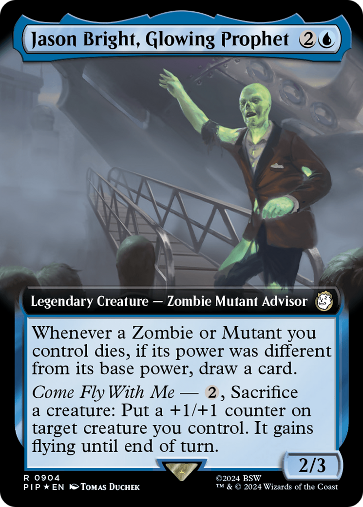 Jason Bright, Glowing Prophet (Extended Art) (Surge Foil) [Fallout] | Exor Games New Glasgow