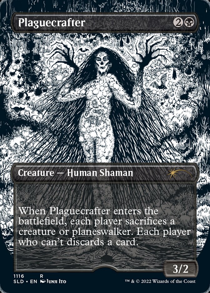 Plaguecrafter (Borderless Etched Foil) [Secret Lair Drop Series] | Exor Games New Glasgow