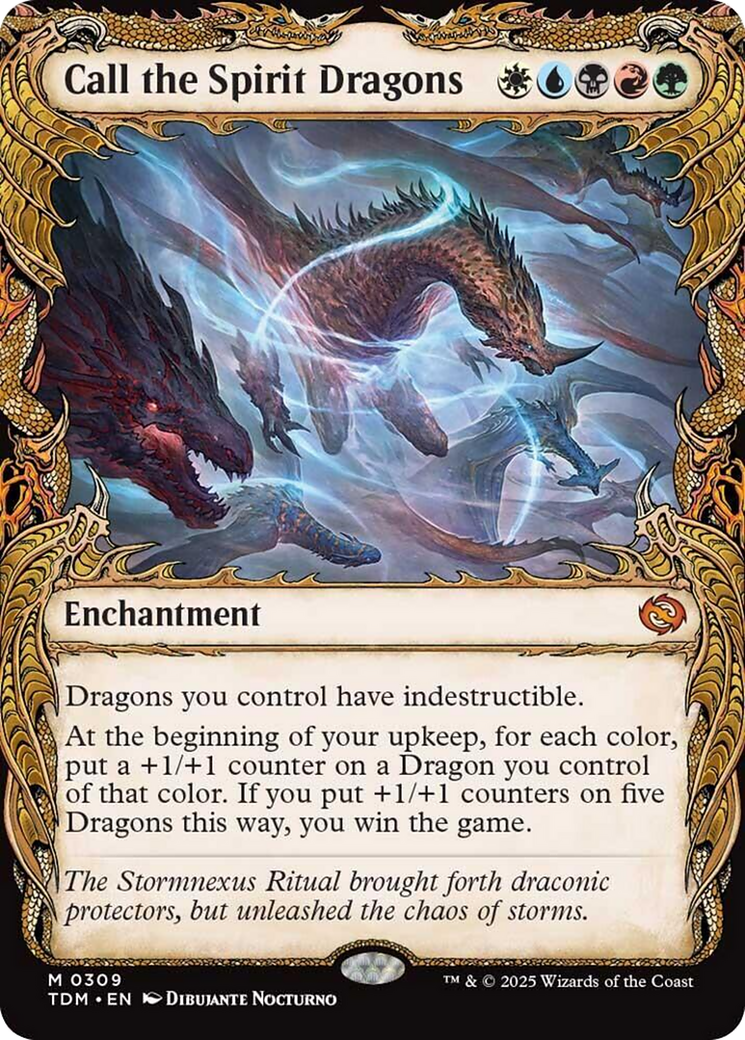 Call the Spirit Dragons (Showcase) [Tarkir: Dragonstorm] | Exor Games New Glasgow