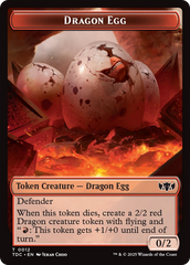 Dragon Egg // Dragon (0013) Double-Sided Token [Tarkir: Dragonstorm Commander Tokens] | Exor Games New Glasgow