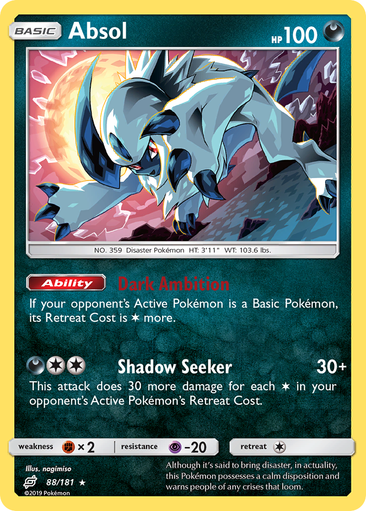 Absol (88/181) [Sun & Moon: Team Up] | Exor Games New Glasgow