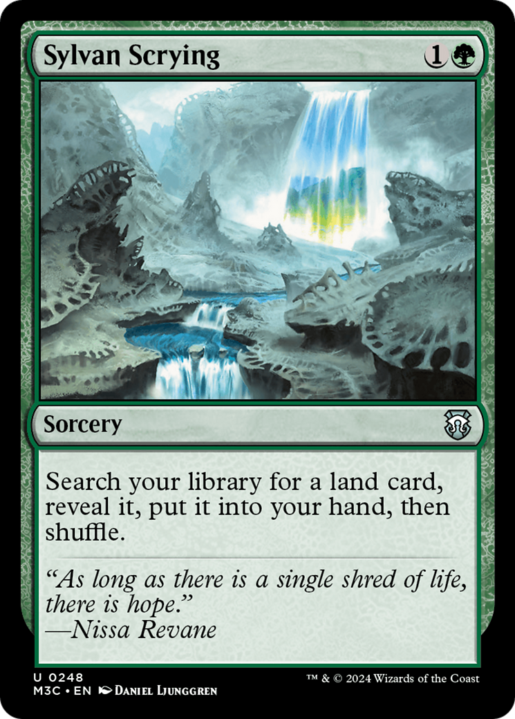 Sylvan Scrying (Ripple Foil) [Modern Horizons 3 Commander] | Exor Games New Glasgow