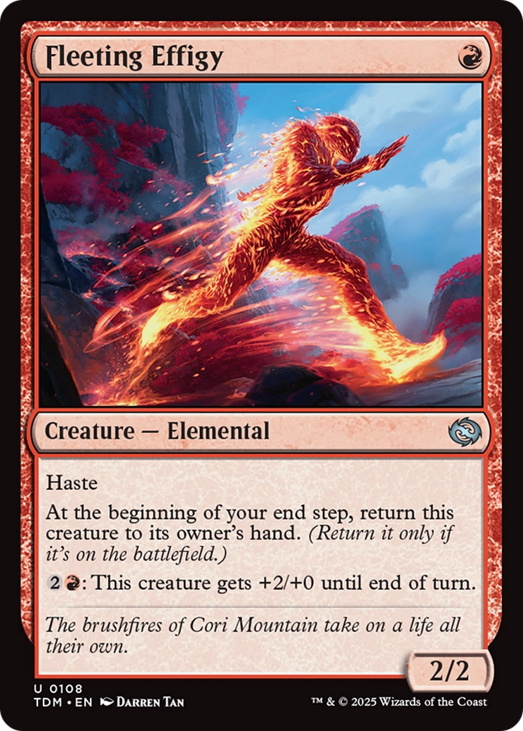 Fleeting Effigy [Tarkir: Dragonstorm] | Exor Games New Glasgow