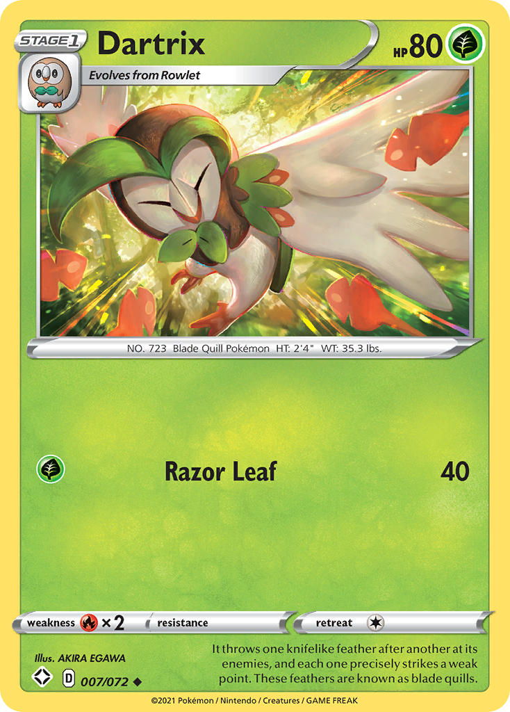 Dartrix (007/072) [Sword & Shield: Shining Fates] | Exor Games New Glasgow