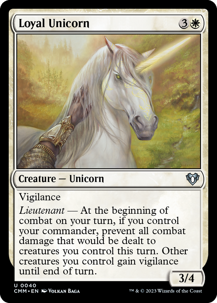 Loyal Unicorn [Commander Masters] | Exor Games New Glasgow