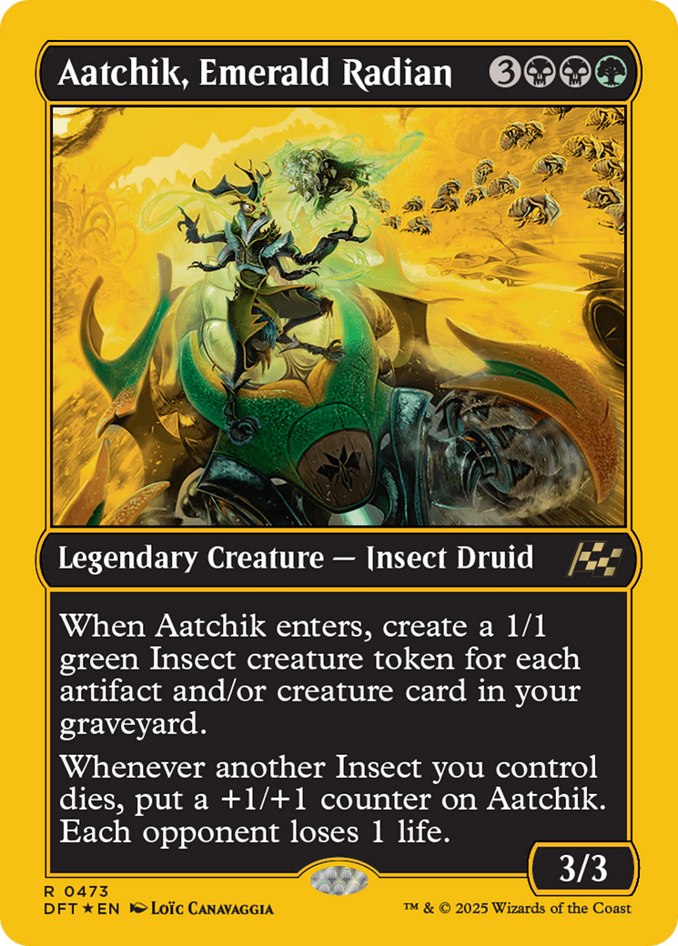 Aatchik, Emerald Radian (First-Place Foil) [Aetherdrift] | Exor Games New Glasgow