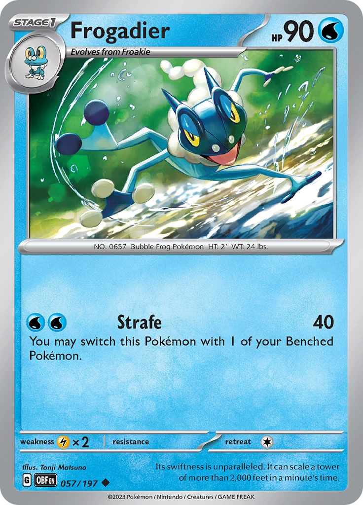 Frogadier (057/197) [Scarlet & Violet: Obsidian Flames] | Exor Games New Glasgow