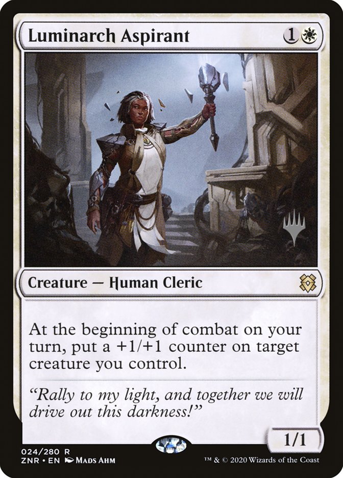 Luminarch Aspirant (Promo Pack) [Zendikar Rising Promos] | Exor Games New Glasgow