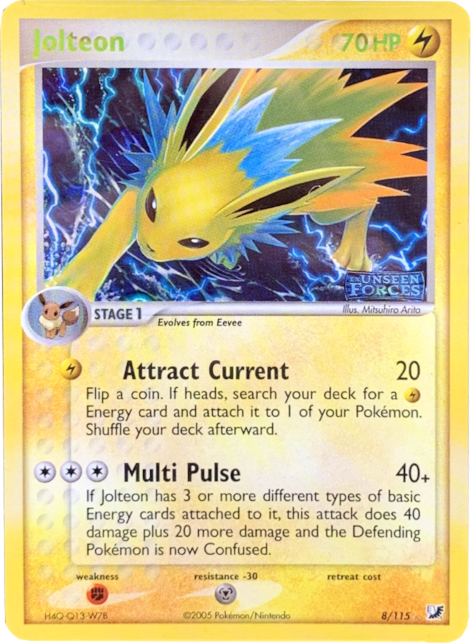 Jolteon (8/115) (Stamped) [EX: Unseen Forces] | Exor Games New Glasgow