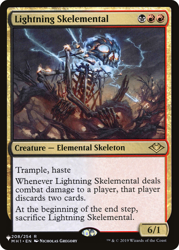 Lightning Skelemental [The List Reprints] | Exor Games New Glasgow