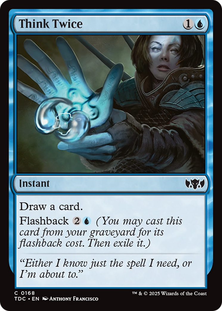 Think Twice [Tarkir: Dragonstorm Commander] | Exor Games New Glasgow