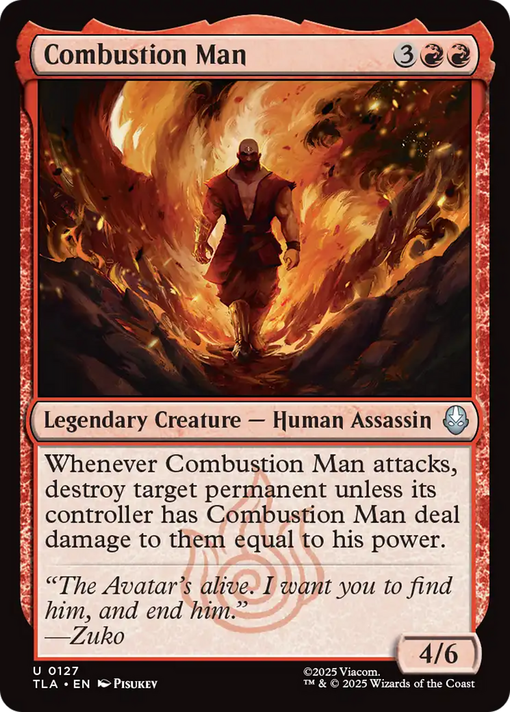 Combustion Man [Avatar: The Last Airbender] | Exor Games New Glasgow