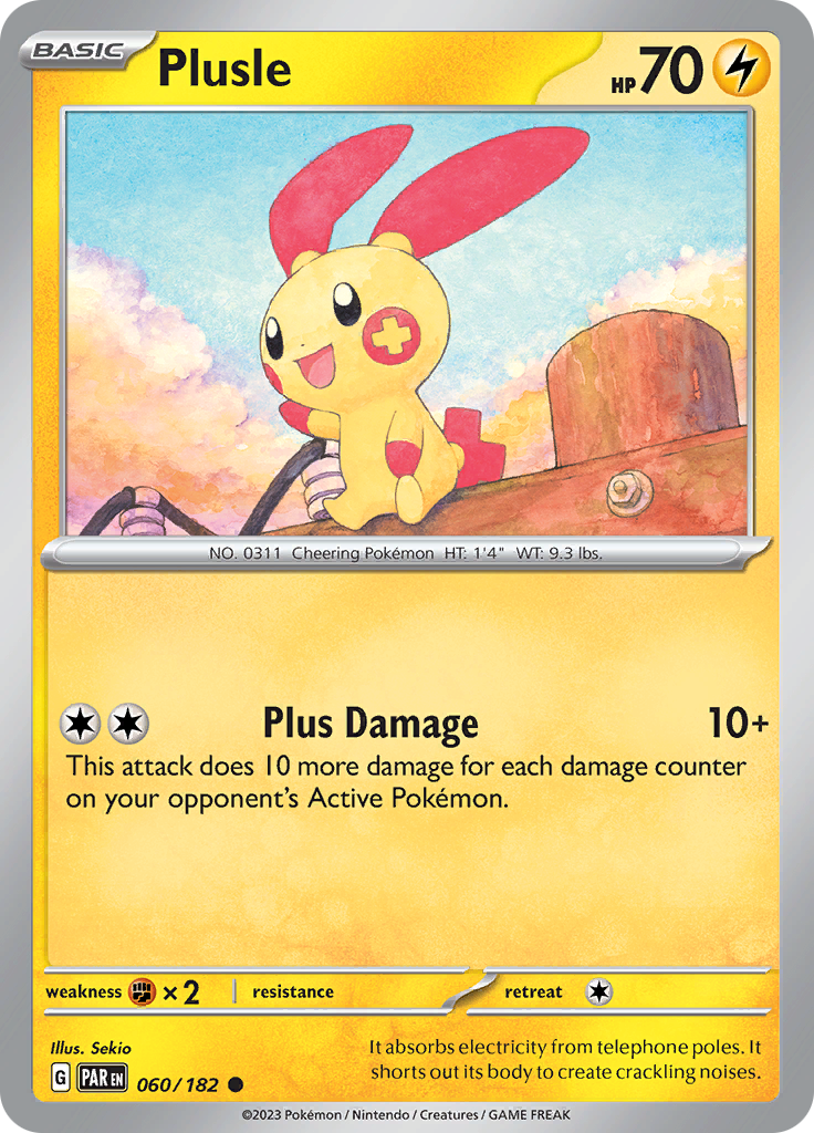 Plusle (060/182) [Scarlet & Violet: Paradox Rift] | Exor Games New Glasgow