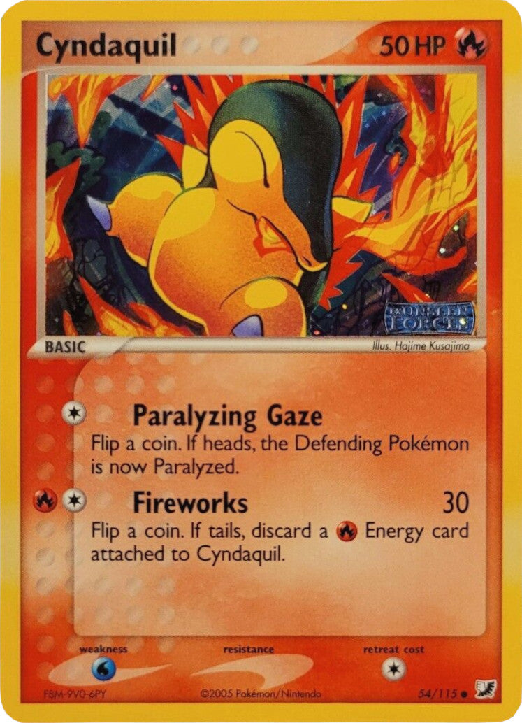 Cyndaquil (54/115) (Stamped) [EX: Unseen Forces] | Exor Games New Glasgow