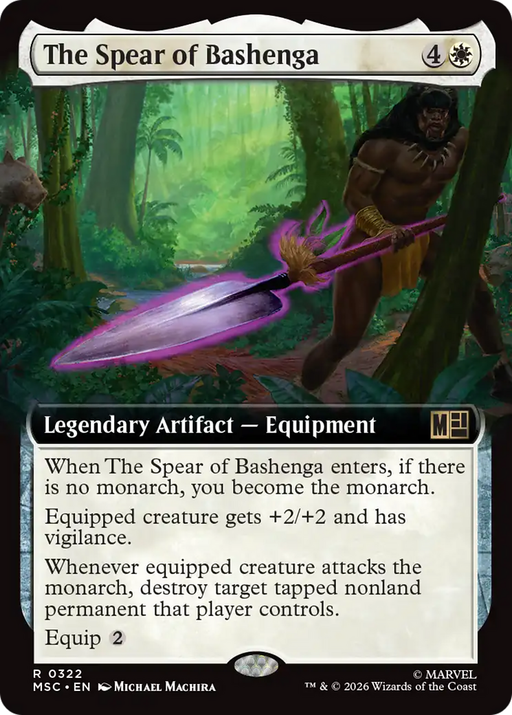 The Spear of Bashenga (Extended Art) [Marvel Super Heroes Commander] | Exor Games New Glasgow