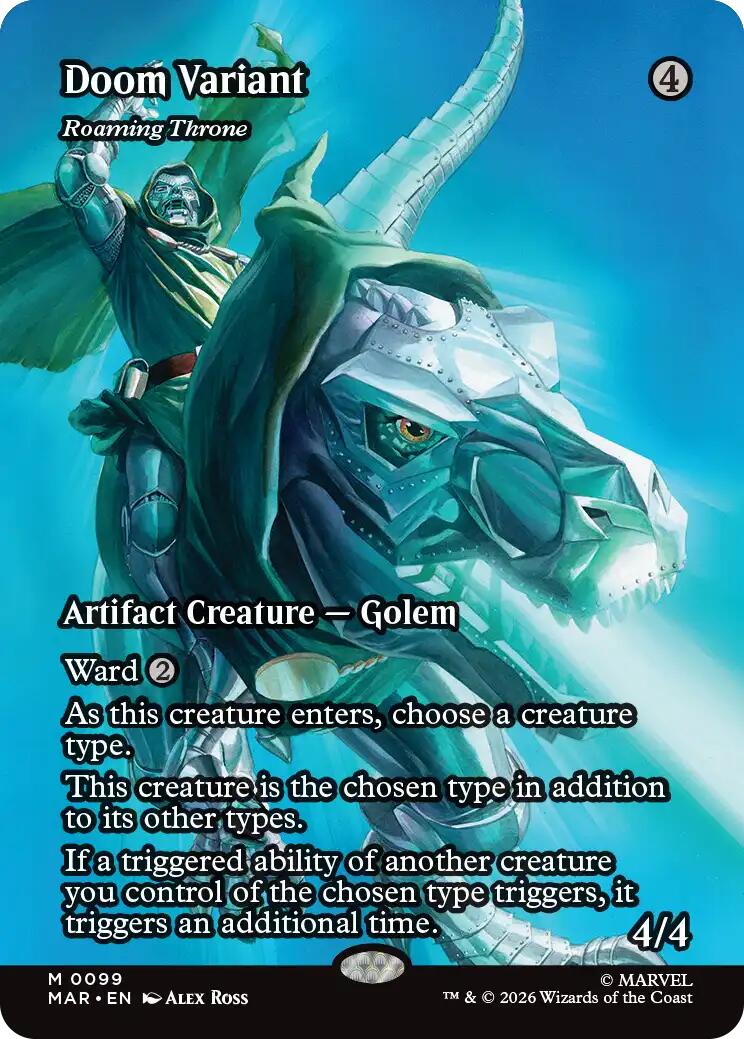 Doom Variant - Roaming Throne (Borderless) [Marvel Universe: Eternal-Legal] | Exor Games New Glasgow