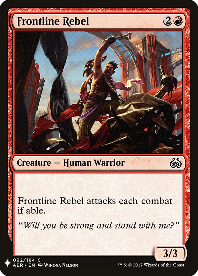 Frontline Rebel [Mystery Booster] | Exor Games New Glasgow