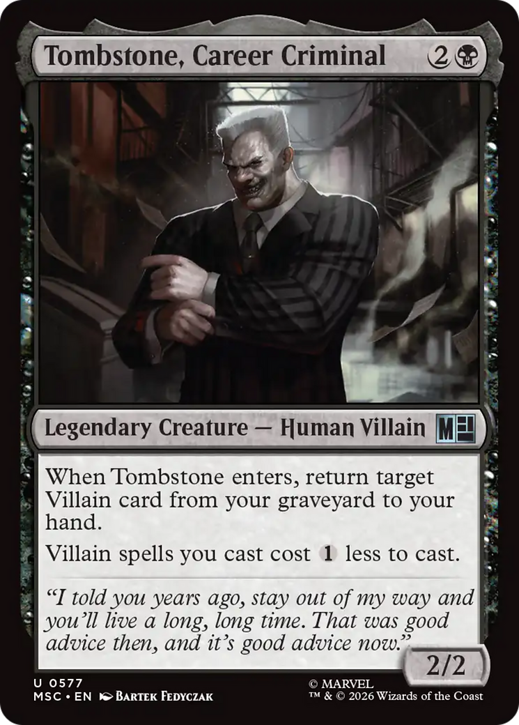 Tombstone, Career Criminal (0577) [Marvel Super Heroes Commander] | Exor Games New Glasgow