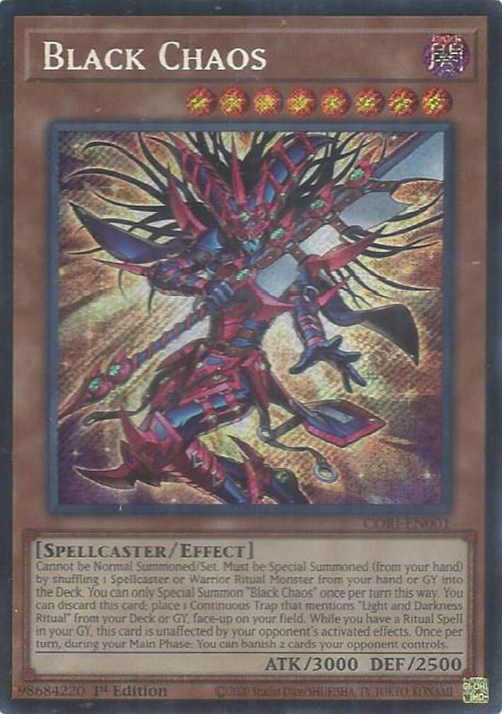 Black Chaos [CORI-EN001] Secret Rare | Exor Games New Glasgow