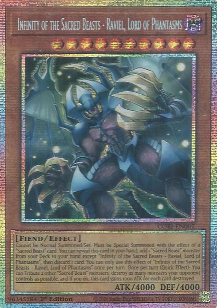 Infinity of the Sacred Beasts - Raviel, Lord of Phantasms (Starlight Rare) [CORI-EN007] Starlight Rare | Exor Games New Glasgow